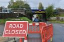 Sproughton Road in Ipswich is closed due to flooding