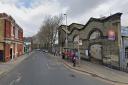 The proposed cycle lane in Tottenham Lane would go past Hornsey train station