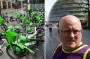 A wheelchair user is calling for Lime Bike users to correctly store the bikes as it's forcing wheelchair users to take dangerous routes.