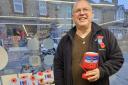 Martin Goodearl, chair of the town's Royal British Legion branch, is also a Poppy Appeal organiser.