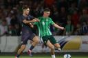 Crystal Palace's Justin Devenny on international duty for Northern Ireland U21s