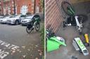 Neighbours at 35 Coombe Road, Norbiton, say they have had enough of thoughtless cyclists leaving the hire bikes in their car park