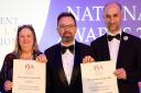 North London Grammar School headteacher Fatih Adak (centre) with deputy head Gillian Erdil and maths teacher Ali Lafcioglu