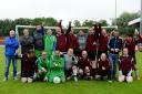 Teams from the disability league at an open day with Workington Reds