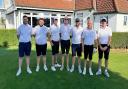 Ramsey's Nathan Long, Ollie Wright, Derek Lines, captain Phil Ackers, Joel Akril, Richard Mason and Chris Brown at the Jock Stewart final