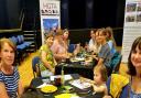 The Ukrainian children coloured in hand-drawn sheets of local town features during the HGTA welcome afternoon tea event.