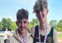 Hunts AC duo Noah Scott-Donkin and Tom Waterworth celebrate