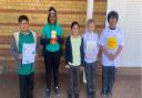 Chadwell Primary School students who took part in the walkathon