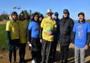 Bali Bhalla (right) has organised the walking challenge, which was launched with the help of Redbridge mayor Roy Emmett (centre)