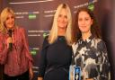 Left to right: TV's Anthea Turner, who hosted the event; Nicky Cox MBE, First News editor and BCyA patron; and Millie Tammaro, BCyA