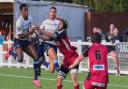 Toto Odulaja of Eton Manor in action against Amersham