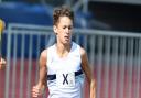 Joseph Grange of Ilford AC in racing action