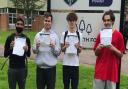 Forest Academy pupils Mike Malik, Keelan Dineen, Benas Karlonas and Alexandru Nartea  (left-to-right)