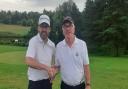 Ben Corless (left) and Clement Payne after their convincing fourball win