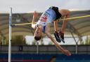 MANCHESTER, ENGLAND - SEPTEMBER 04: In this handout image provided by British Athletics, William Grimsey of Great Britain competes in Men's High Jump during day one of Muller British Athletics Championships at Manchester Regional Arena on September 04,