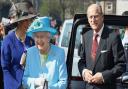 Queen Elizabeth II and the Duke of Edinburgh during a visit to Waltham Forest Town Hall, as part of the Queen's Diamond Jubilee tour