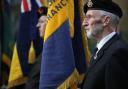 Remembrance Sunday service at Ilford War Memorial in Newbury Park