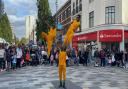 The Black Eagles performing at the BHM Food Festival in Ilford