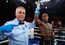 Conor Benn celebrates his win over Rodolfo Orozco. Image: Ed Mulholland/Matchroom