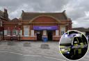 Two members of Goodmayes station staff were stabbed