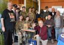 Richard Smith (centre, front) with his volunteers and RAF Elm Park cadets