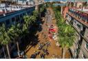 Yellow and amber weather warnings were in place for parts of Valencia