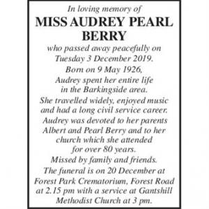 AUDREY PEARL BERRY