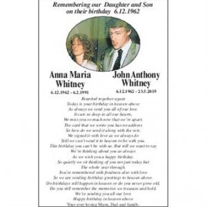 Anna Maria Whitney and John Anthony Whitney