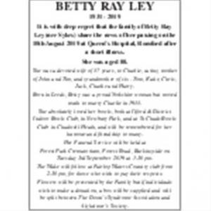 Betty Ray Ley