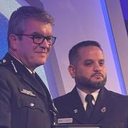 Pc Aksit Ekrem was one of eight officers honoured at the Police Federation's Bravery Awards