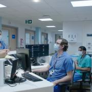 Staff at work in the Mile End Early Diagnosis Centre