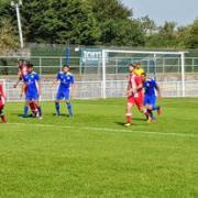 Action from the match between Clapton and Sporting Bengal United (pic Sporting Bengal United)