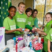 Wohl Ilford Jewish Primary School collected donations for Woodford Forest United Synagogue asylum seeker drop-in and charity Camp Simcha