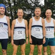 Ilford Athletics Club veterans squad at Loughton Interclub event