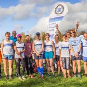 Ilford Athletics Club runners at cross country race in Writtle