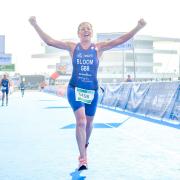 Claire Bloom won a bronze medal in the 55-59 age group at the European Sprint Triathlon Championships in Valencia.