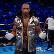 Anthony Yarde celebrates his victory