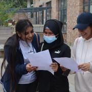 Isaac Newton Academy pupils celebrate their GCSE results