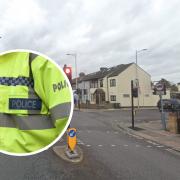 Police were called to Ley Street after a pedestrian was hit by a car