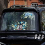 Daniel's coffin was pictured leaving Jubilee Church in Ilford