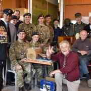 Richard Smith (centre, front) with his volunteers and RAF Elm Park cadets