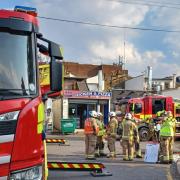 Crews were at the scene in High Road for almost three hours