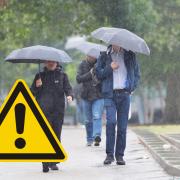 London is set to be hit by heavy rainfall as the Met Office has issued a weather warning from tomorrow until Thursday.