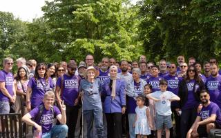 Leanne Mohamad and volunteers during her election campaign